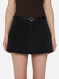 The Pleated Skirt -- Axiom 10 The Pleated Skirt -- Axiom -FRAME Clothing Shop 005DSK731 AXOM 2685 skirt front detail image