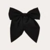 Black Large Bow Hair Clip – Luxe Oversized Statement Accessory