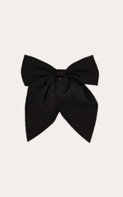 Black Large Bow Hair Clip