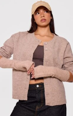 Prettylittlething Mushroom Rib Knit Hand Warmers