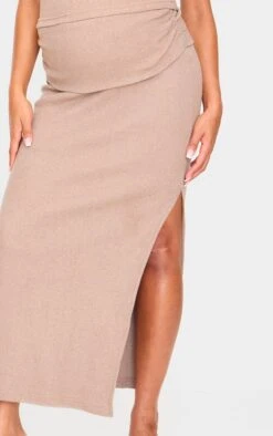 Prettylittlething Maternity Taupe Brushed Rib Ruched Detail Foldover Maxi Skirt 8 Prettylittlething Maternity Taupe Brushed Rib Ruched Detail Foldover Maxi Skirt -FRAME Clothing Shop 03bdbf4c322b90f506e5f7283b3fa080780f3fe0 cnk5703 4