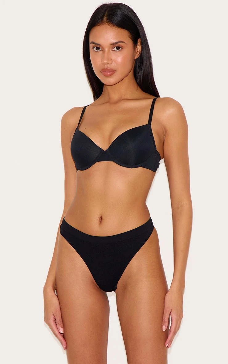 Prettylittlething Black Underwired T-Shirt Bra 1 Prettylittlething Black Underwired T-Shirt Bra