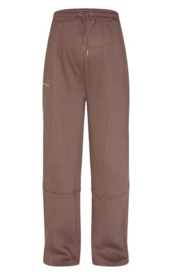 PrettyLittleThing Maternity Chocolate Wide Leg Logo Sweatpants -FRAME Clothing Shop 0c22d79be24dd80b0a79cc9c572239d4eeebbeee CNG6167 5 prettylittlething maternity chocolate logo wide leg joggers