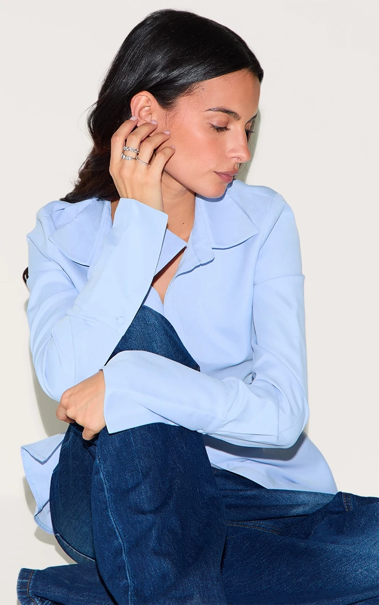 PrettyLittleThing Silver Diamante Baguette 3 Pack Ring Set - Stackable Crystal Bands 3 PrettyLittleThing Silver Diamante Baguette 3 Pack Ring Set - Stackable Crystal Bands - Image 3