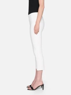 Jetset Weekend Capri -- White -FRAME Clothing Shop 1012632 WHT 03370 capris side angle image