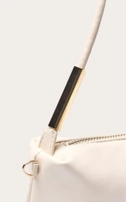 PrettyLittleThing Cream Soft PU Gold Hardware Slim Shoulder Bag -FRAME Clothing Shop 1372671cbbc54e856964be0e0f2ad7d2c7324d7a CNO3425 4 cream soft pu gold hardware shoulder bag