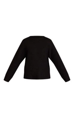 Black Rib Detail Oversized Sweater -FRAME Clothing Shop 147bf09853f6b36c2a98b464f7f670d46fd5781e CNN9665 5 black rib detail oversized jumper