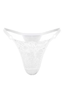 Prettylittlething White Eyelash Lace Thong -FRAME Clothing Shop 1c6ae3df07e091edd762aa38cb7303b7d9c36a3d CNK6165 5 white eyelash lace thong
