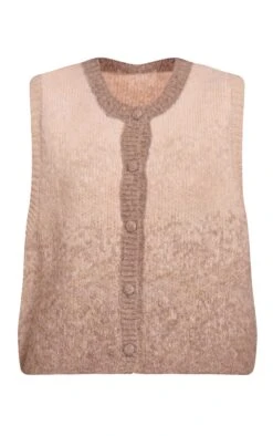 Beige Ombre Brushed Knitted Vest -FRAME Clothing Shop 252b92db40c2ad4498238605099cf679a7949eb4 CNN9724 5 ombre brushed knitted vest