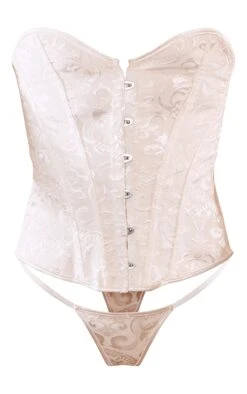Prettylittlething White Front Ribbon Hook & Eye Corset Set -FRAME Clothing Shop 253493ac28b03a2ce3c74c78112c0e5399b3887c cma5657 5