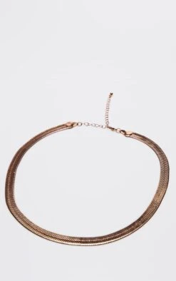 PrettyLittleThing Gold Recycled Brass Thick Snake Chain Necklace 7 PrettyLittleThing Gold Recycled Brass Thick Snake Chain Necklace -FRAME Clothing Shop 2658b34b290e0bc4fe308dc6a05b9f7e8406a7ae cmu8812 4