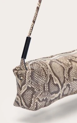 PrettyLittleThing Snake Print PU Silver Hardware Shoulder Bag – Elongated Faux Leather Baguette -FRAME Clothing Shop 297604930ab5095a488e42c3eb3d14f48a69f31d CNO3423 5 snake print pu silver hardware shoulder bag
