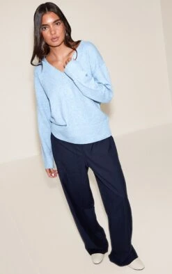 Prettylittlething Light Blue V Neck Knitted Sweater 7 Prettylittlething Light Blue V Neck Knitted Sweater -FRAME Clothing Shop 2f31c2e44ad646a031ebc328f9bdcb78862d9922 CNN6375 3 light blue v neck knitted jumper