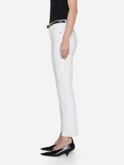 The Reboot Crop -- White -FRAME Clothing Shop 3001238 WHT 1364 jeans side image