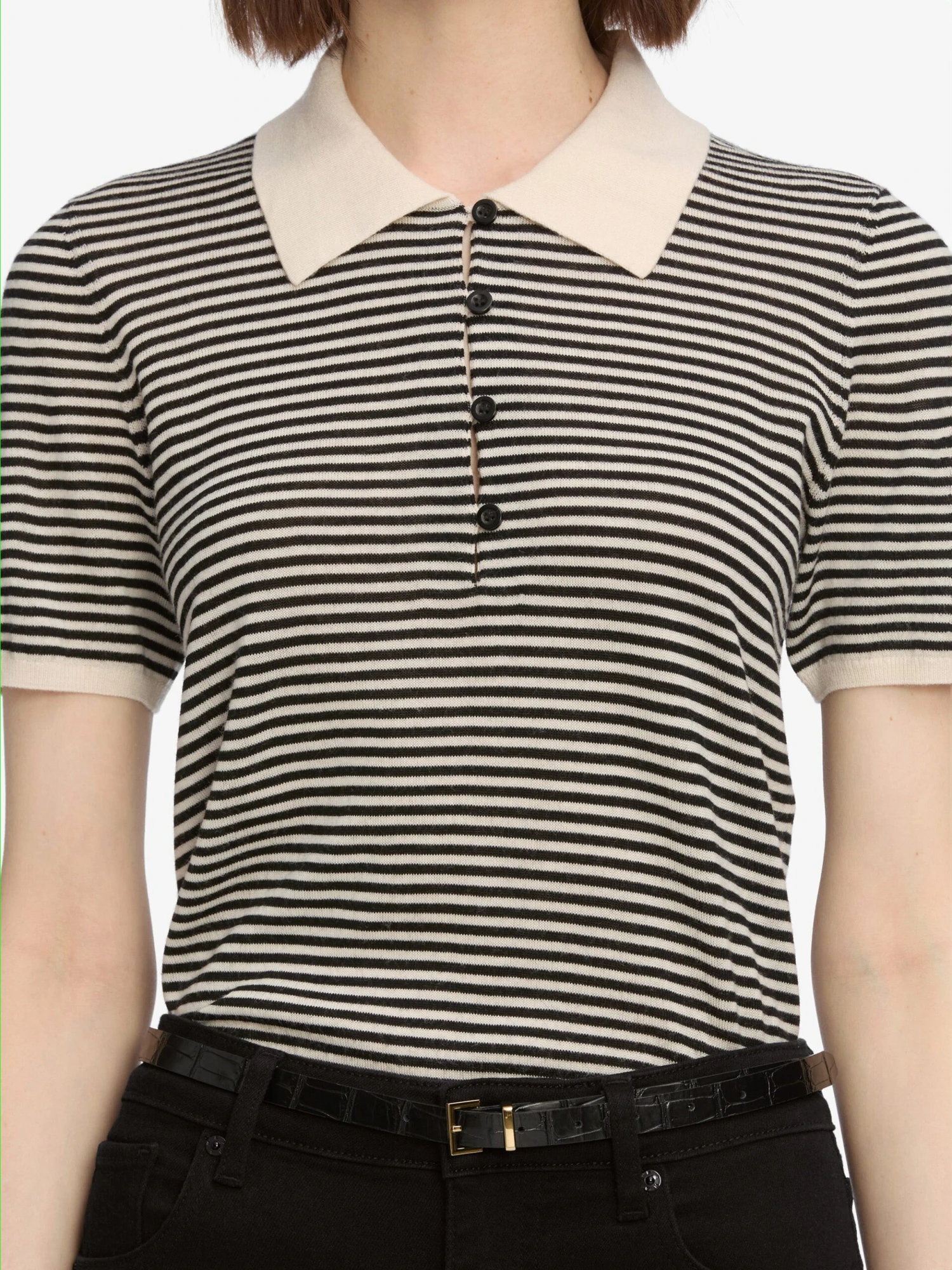 The Smart Polo -- Cream Multi 4 The Smart Polo -- Cream Multi - Image 4