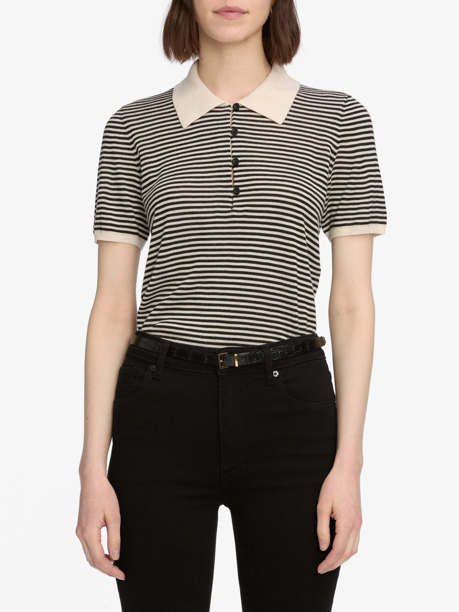 The Smart Polo -- Cream Multi 3 The Smart Polo -- Cream Multi - Image 3