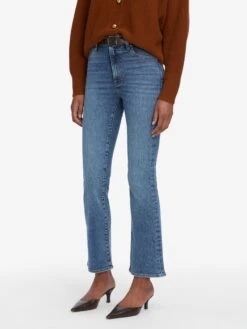 The Reboot Crop -- Lover -FRAME Clothing Shop 3001814 LOVR WF25KSW041 RUST 8152 V2 jeans side angle image