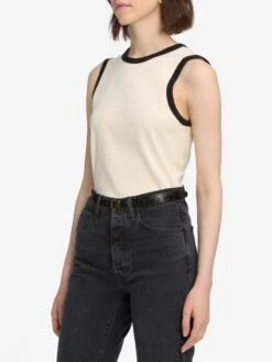 The Ringer Tank -- Cream 11 The Ringer Tank -- Cream -FRAME Clothing Shop 3003731 SETL WF25JKT001 CREA 5895 b98f83ee 6616 4bed a227 b5dcdd8deef6 tank side angle image