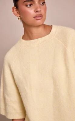 Prettylittlething Lemon Soft Knit T-shirt -FRAME Clothing Shop 33dfb9b121d730d3871dd99fde285ae985660c52 CNN8190 4 lemon soft knit t shirt