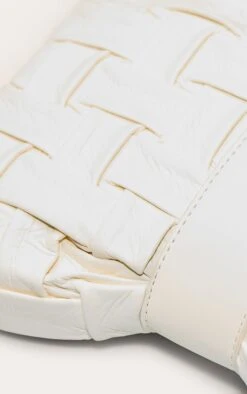 PrettyLittleThing Cream Cross Weave Fold Over Faux Leather Clutch Bag -FRAME Clothing Shop 38703f461ba9d1395b21d08d5b8946e53616bf32 cno4099 5 cream cross weave fold over clutch bag