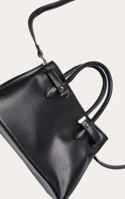 PrettyLittleThing Black Buttery PU Gold Hardware Top Handle Hand Bag -FRAME Clothing Shop 3896bd5567e8845c1c875ef1b86e7d64787d1e21 CNO3441 5 black buttery pu gold hardware hand bag