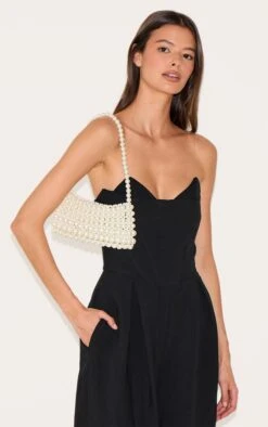 Prettylittlething White Pearl Beaded Shoulder Bag – Elegant Evening Mini Bag -FRAME Clothing Shop 398075ef26bb4b69cce751dd55ed1f11726497d8 CMZ7487 5 white pearl shoulder bag