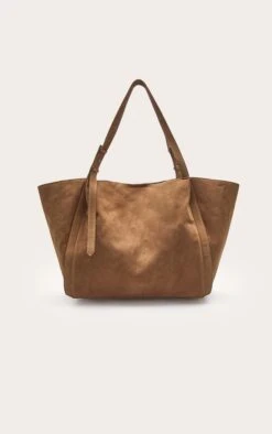 PrettyLittleThing Tan Faux Suede Adjustable Strap Tote Bag – Minimalist Large Shopper -FRAME Clothing Shop 3a2665eb39f2d9fd47d8914023d7f1eec3cc61e5 CNN2830 4 tan faux suede adjustable strap tote bag