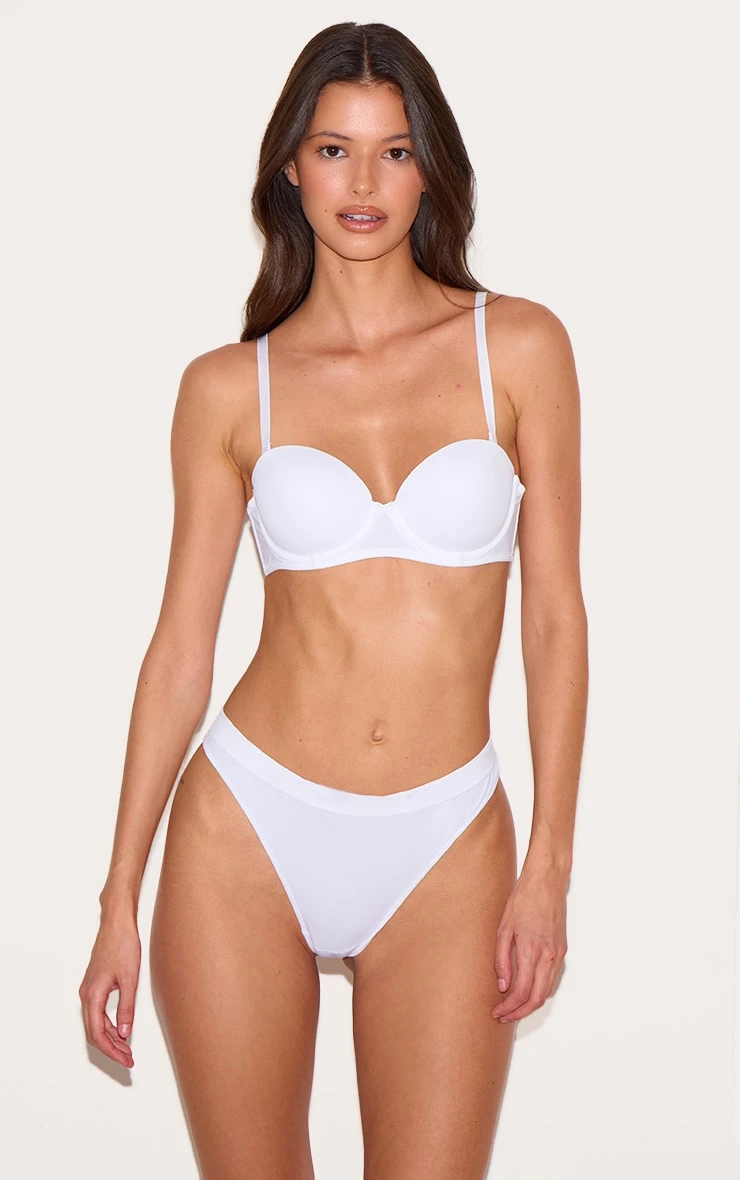 Prettylittlething White Pack Of 5 Seamless Thongs 3 Prettylittlething White Pack Of 5 Seamless Thongs - Image 3