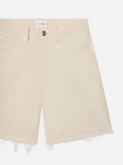 The Timeless Short -- Milkshake -FRAME Clothing Shop 4002RF728 MLKS DET shorts front detail packshot image