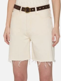 The Timeless Short -- Milkshake -FRAME Clothing Shop 4002RF728 MLKS 1684 shorts front detail image