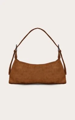 PrettyLittleThing Tan Faux Suede Rectangular Adjustable Shoulder Bag -FRAME Clothing Shop 4a3b76e6aeff0675559d5f8a80f1a1e8b5493d08 CNO3434 4 tan suede adjustable shoulder bag