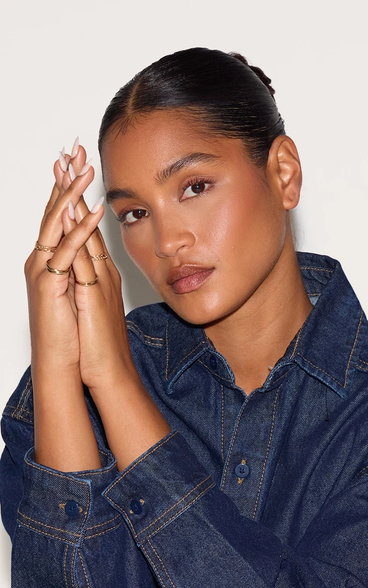 PrettyLittleThing Gold Assorted Pack of 8 Dainty Stacking Rings – Minimalist Recycled Metal Set - Image 3