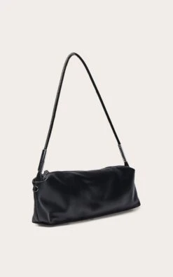 PrettyLittleThing Black Soft PU Silver Hardware – Minimalist Structured Shoulder Bag -FRAME Clothing Shop 4b46b6f61f8f8842dfd5fa102aa323313fcb247f CNO3427 3 black soft pu silver hardware shoulder bag