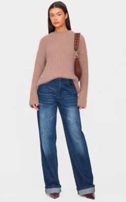 Prettylittlething Chocolate Eyelash Knit Super Oversized Sweater -FRAME Clothing Shop 4c1efdc6650cf382eace8da601035440d9ad4b2e cnl2982 3