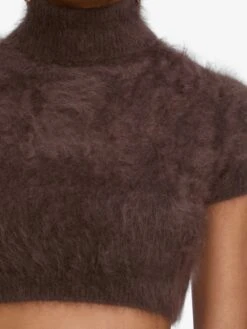 The Teddy Turtleneck -- Coffee -FRAME Clothing Shop 5005659 SUTR WF25KSW008 CFFE 7374 sweater front detail image