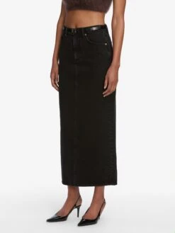 The Column Skirt -- Sutro 11 The Column Skirt -- Sutro -FRAME Clothing Shop 5005659 SUTR WF25KSW008 CFFE 7402 V2 skirt side angle image