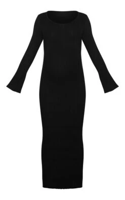 PrettyLittleThing Maternity Black Knitted Scoop Neck Midaxi Dress – Long Sleeve Bodycon Knit -FRAME Clothing Shop 50f534126b1ef0abb5ba6266b79558d2a5f7a32c cng3812 5