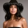 Prettylittlething Black Bead Trim Fedora