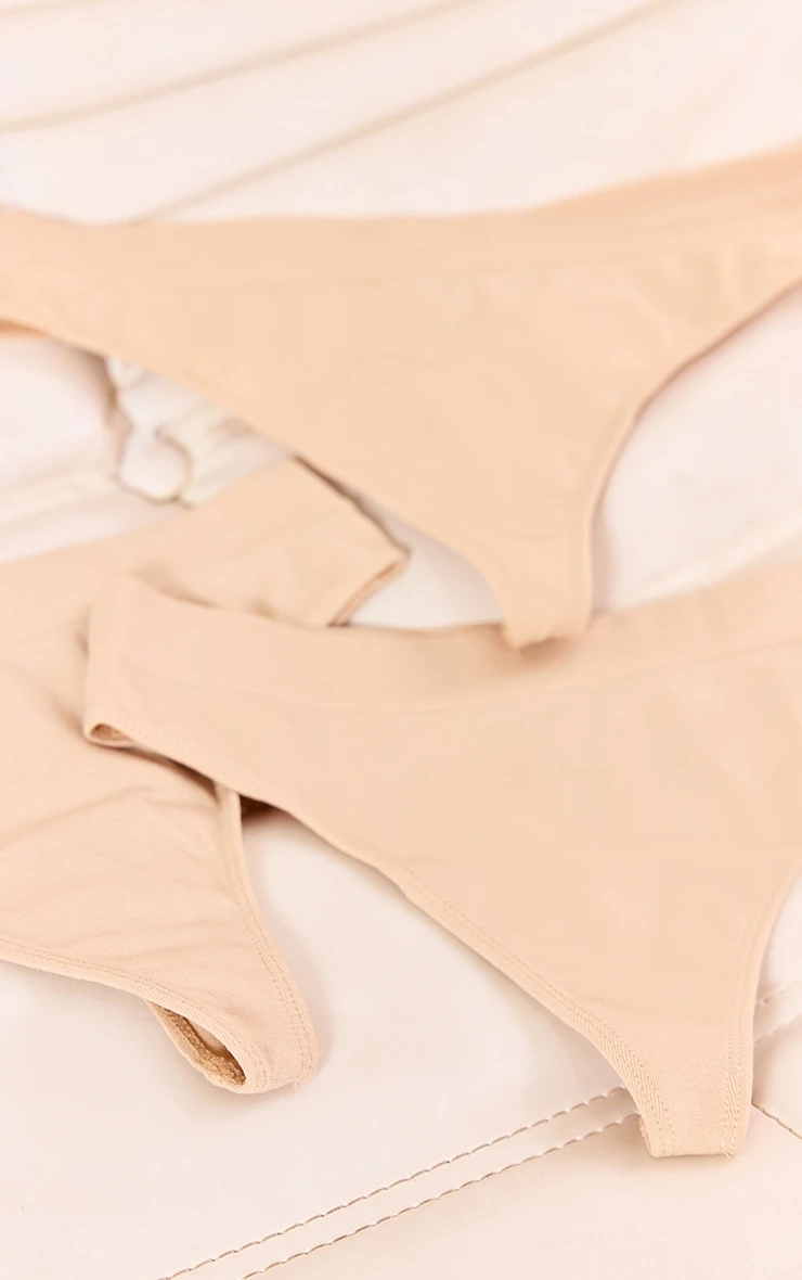 Prettylittlething Nude Pack Of 3 Seamless Thong 1 Prettylittlething Nude Pack Of 3 Seamless Thong