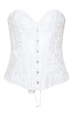 Prettylittlething White Front Ribbon Hook & Eye Corset Set -FRAME Clothing Shop 54c5fc4d0b4fdd7a49a2a2c67ae4e7610c5dc307 CMA5657 7