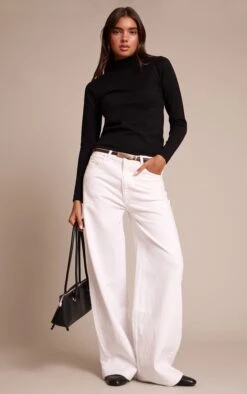 Black Fine Knit High Neck Sweater 7 Black Fine Knit High Neck Sweater -FRAME Clothing Shop 58b7d4f4c4c7ada6b8137ee4dc2ed8fad2715bd6 CNN9705 3 black fine knit high neck jumper