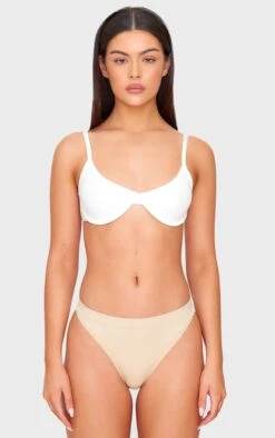 Prettylittlething Brown Multi Pack Of 5 Seamless Thongs