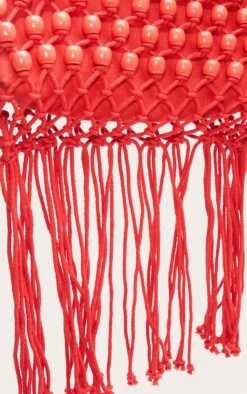 PrettyLittleThing Bright Red Beaded Weave Fringe Statement Clutch Bag -FRAME Clothing Shop 6356f62da31a950ea2002086bbedf66afa42e840 CNN3088 4 bright red beaded weave clutch bag