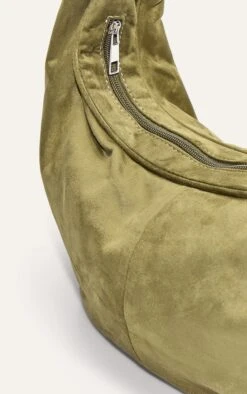 PrettyLittleThing Olive Faux Suede Shoulder Bag with Beaded Handle – Deep Green Chic Minimalist Handbag -FRAME Clothing Shop 654effaa23ded79dc2b8e85cd954be543c2514fe CNM7707 5 olive faux suede bead handle shoulder bag