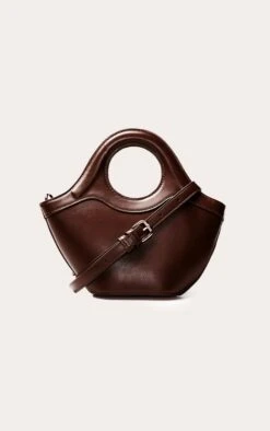 Chocolate Crescent Cross Body Hand Bag -FRAME Clothing Shop 656d80a054a2bc7af95ef981c25c88b144b235fd CNO1631 3 chocolate crescent cross body hand bag
