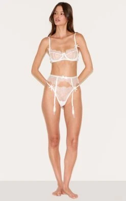 Prettylittlething White Eyelash Lace 3 Piece Lingerie Set -FRAME Clothing Shop 6badc16b8005c17fe4d08bf4fb4d875f9c30a16e CNM2425 3 white eyelash lace 3 piece lingerie set