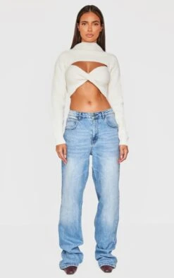 Prettylittlething Cream Ribbed Twist Front Cut Out Sweater -FRAME Clothing Shop 6c84d3baabef640d0ecbe1af6ef178e732e6a69b cnj9236 3