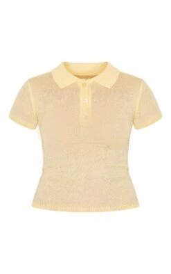 Prettylittlething Yellow Sheer Knit Polo Top 9 Prettylittlething Yellow Sheer Knit Polo Top -FRAME Clothing Shop 6cd1b90a1281e7cf5b084bbcaa22661a69be8f6c CNM9269 5 yellow sheer knit polo top