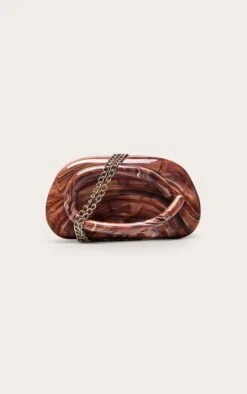PrettyLittleThing Chocolate Marble Hard Resin Rectangular Clutch Bag - Elegant Evening Accessory 7 PrettyLittleThing Chocolate Marble Hard Resin Rectangular Clutch Bag - Elegant Evening Accessory -FRAME Clothing Shop 6eb9bcd8a2e17808a45ed0e22cfb8f2e0eeffa8e CNO2875 3 chocolate marble hard resin clutch bag