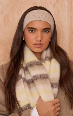 Oatmeal Brushed Knit Headband